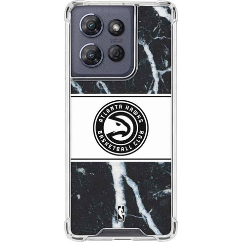 NBA Atlanta Hawks Marble Moto G Play 5G (2025) Clear Case